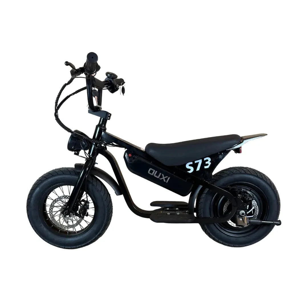 OUXI S73 Mini Elektrische Loopfiets 500W Krachtige Zwarte Off-Road Bike