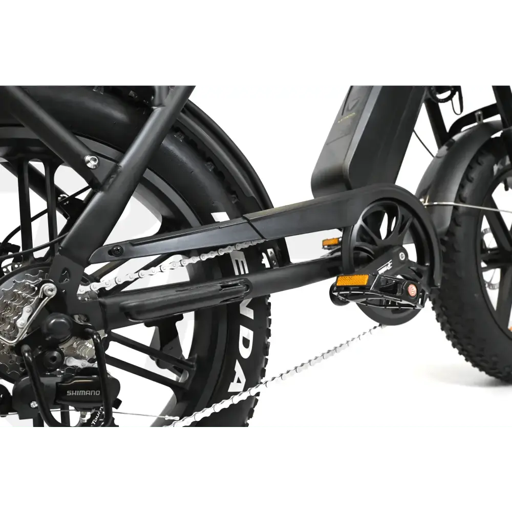 OUXI V8.5 Fatbike Elektrische Fiets Zwart met Krachtige Hydraulische Remmen