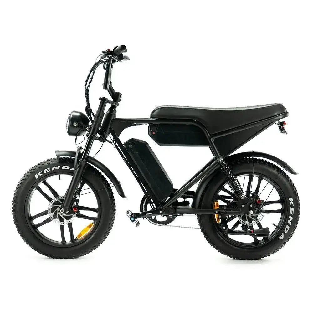 OUXI V8 Pro Max Fatbike Zwart Dubbele Accu 750W Elektrische Fiets