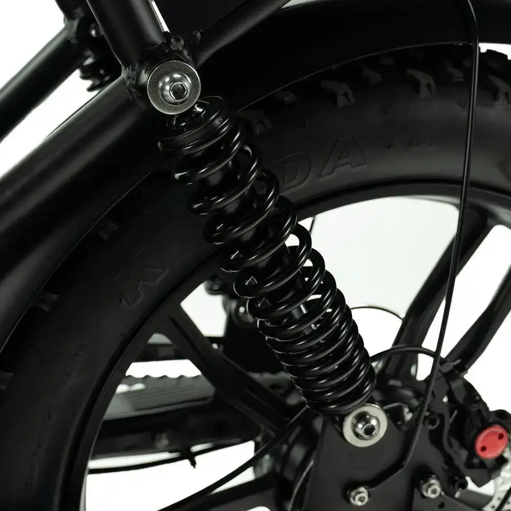 OUXI V8 Pro Max Fatbike Zwart Dubbele Accu 750W Elektrische Fiets