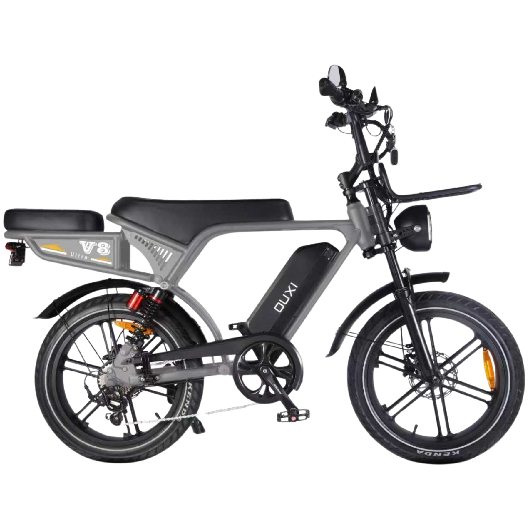 Krachtige Ouxi V8 Ultra 2025 Fatbike Grijs Special Edition 250W