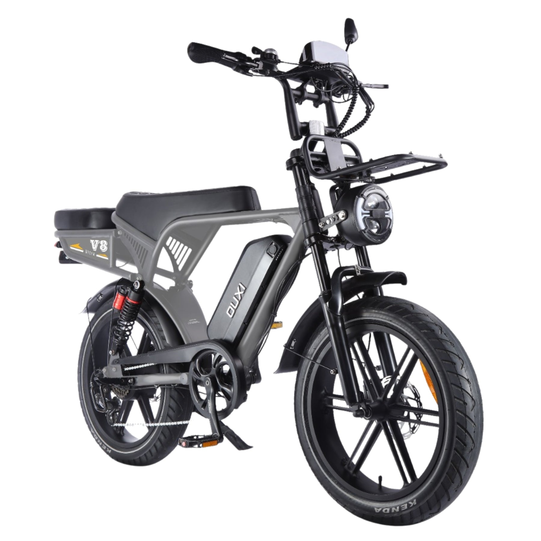 Krachtige Ouxi V8 Ultra 2025 Fatbike Grijs Special Edition 250W