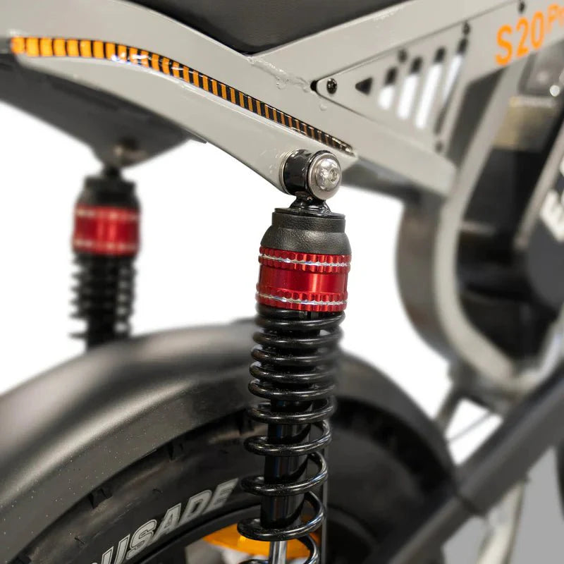 QM Wheels S20 Pro Fatbike Nardo Grey 250W Hydraulische Remmen