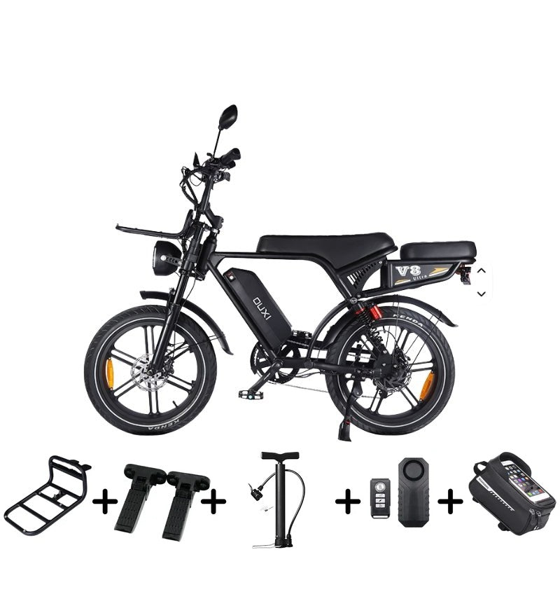 Stoere Ouxi V8 Ultra 2026 Special Edition Elektrische Fatbike Matzwart