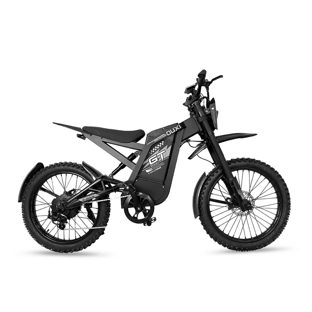 Krachtige OUXI GT-2000 Elektrische Dirtbike met 2000W Motor en Dikke Banden