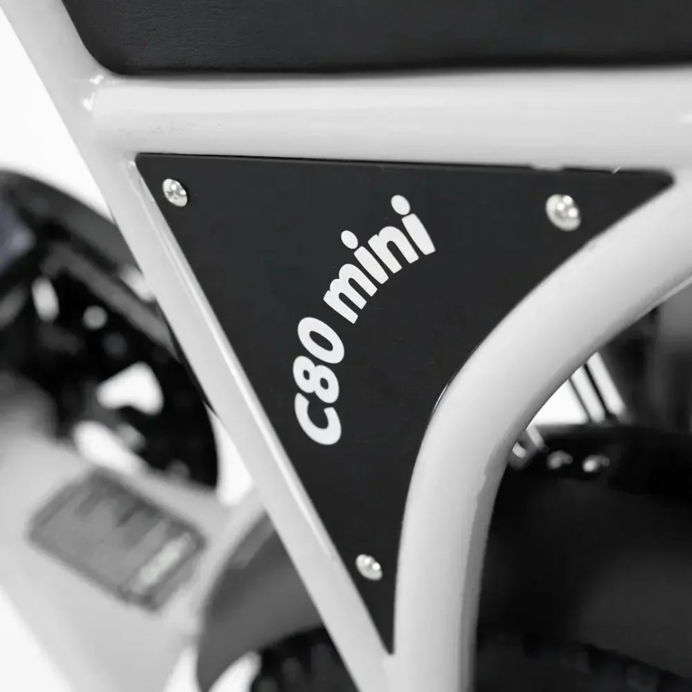 OUXI C80 Mini Elektrische Fatbike Grijs 250W Compacte E-bike