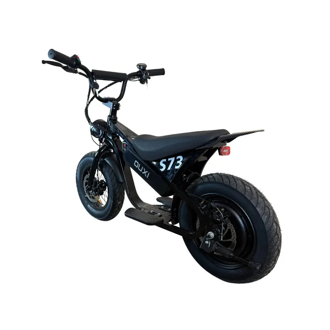 OUXI S73 Mini Elektrische Loopfiets 500W Krachtige Zwarte Off-Road Bike