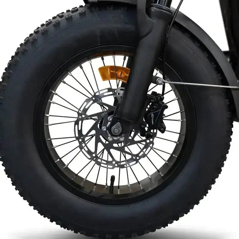 QM-Wheels V20 PRO Mini Elektrische Fatbike Zwart met Dikke Banden